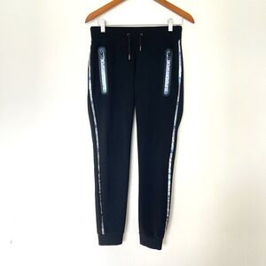 SuperDry Womens Joggers Pants Size 6 Pull On Drawstring Stretch Tapered Comfy